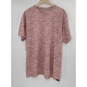 Eddie Bauer Red Heathered Short Sleeve Crew Neck T-Shirt Men’s Size‎ Large